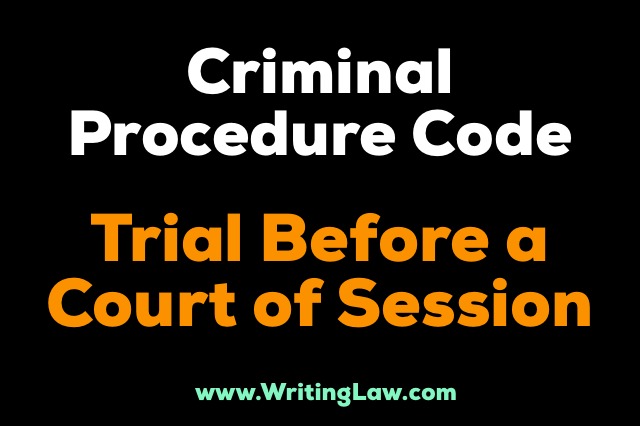 trial before court of session CrPC