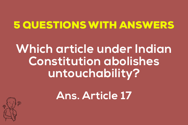Article 17 Untouchability