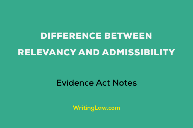 Indian Evidence Act - WritingLaw