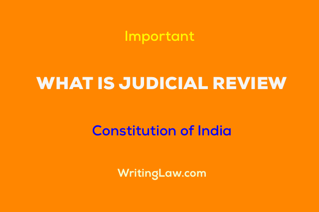 judicial review in india research paper
