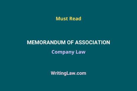 What Is Memorandum Of Association With Purpose Clauses Form   Memorandum Of Association In Company Law 465x310 