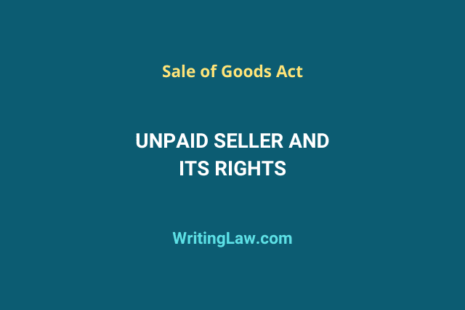 What Is An Unpaid Seller And Its Rights - Sale Of Goods Act