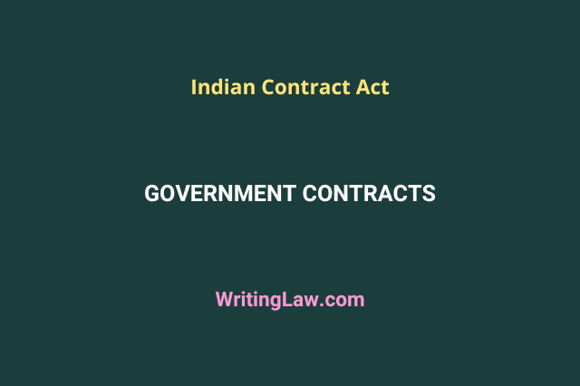 Government contracts in India