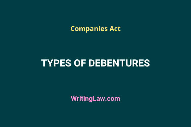 Types of Debentures under Companies Act