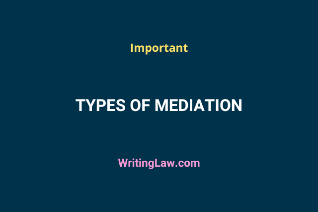Types of Mediation